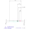 Garant Hosszlyukmaró HSS-Co8 4,8 mm