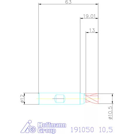 Garant Hosszlyukmaró HSS-PM 10,5 mm