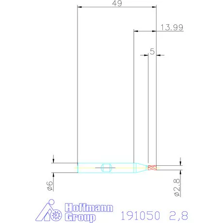 Garant Hosszlyukmaró HSS-PM 2,8 mm
