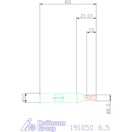 Garant Hosszlyukmaró HSS-PM 6,5 mm