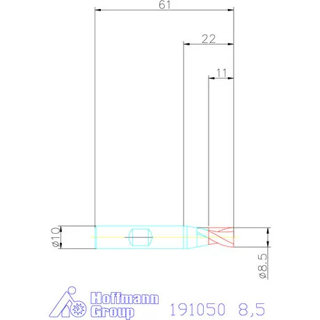Garant Hosszlyukmaró HSS-PM 8,5 mm