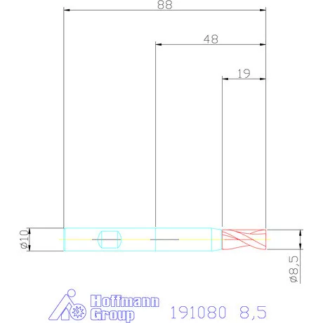 Garant Hosszlyukmaró 8,5 mm
