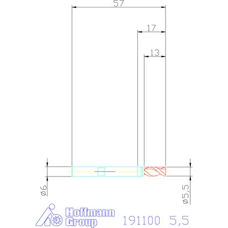 Garant Hosszlyukmaró 5,5 mm