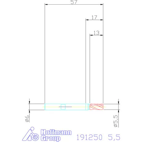 Garant Ujjmaró HSS-PM 5,5 mm