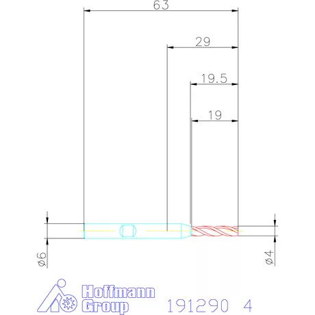 Garant Ujjmaró HSS-PM 4 mm