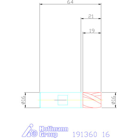 Holex Mini maró HSS-Co8 16 mm