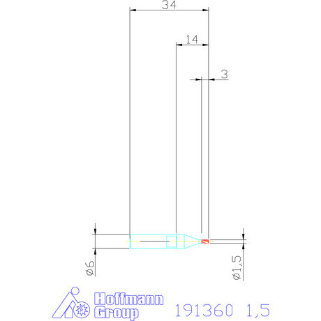 Holex Mini maró HSS-Co8 1,5 mm