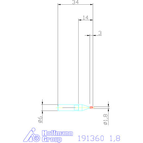 Holex Mini maró HSS-Co8 1,8 mm