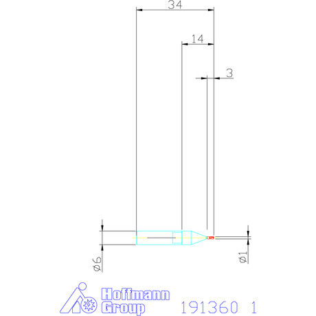 Holex Mini maró HSS-Co8 1 mm
