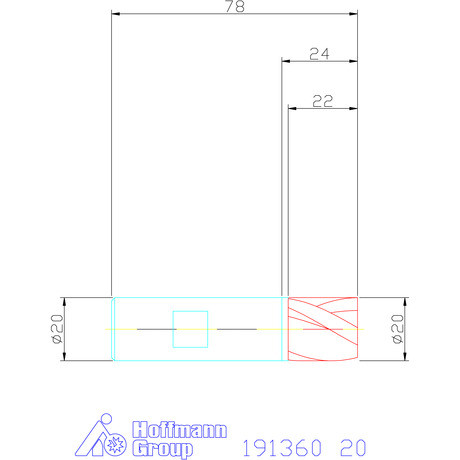 Holex Mini maró HSS-Co8 20 mm