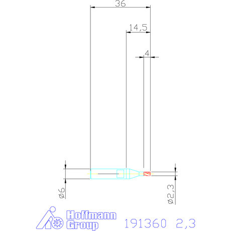 Holex Mini maró HSS-Co8 2,3 mm