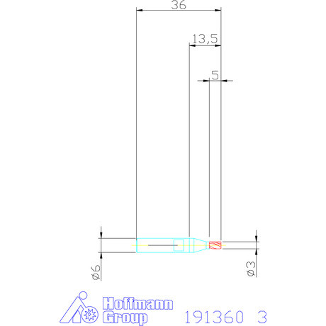 Holex Mini maró HSS-Co8 3 mm