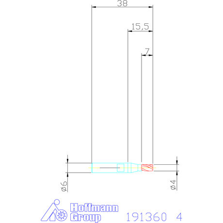 Holex Mini maró HSS-Co8 4 mm
