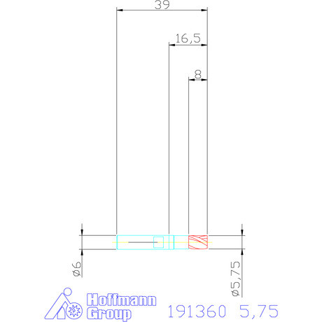 Holex Mini maró HSS-Co8 5,75 mm