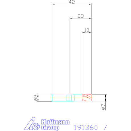 Holex Mini maró HSS-Co8 7 mm
