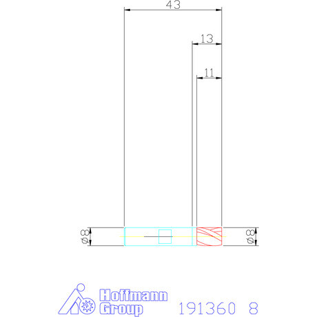 Holex Mini maró HSS-Co8 8 mm