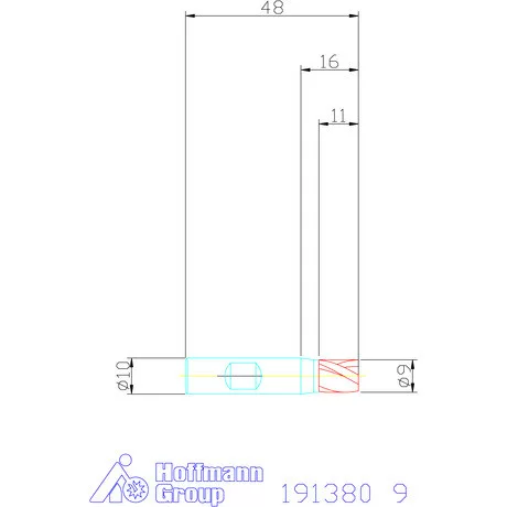 Holex Mini maró HSS-PM 9 mm