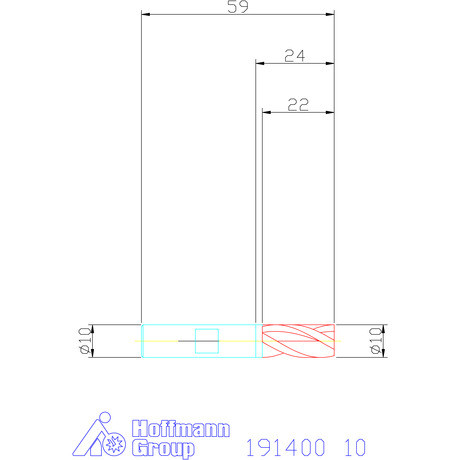Holex Mini-maró HSS-Co8 10 mm