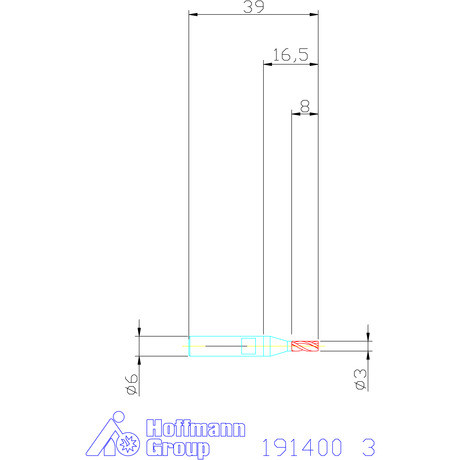 Holex Mini-maró HSS-Co8 3 mm