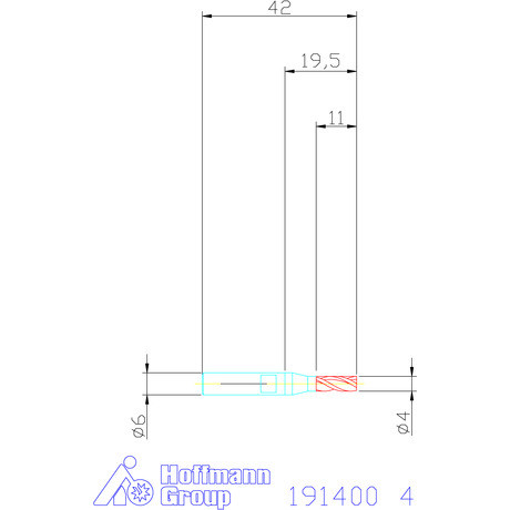 Holex Mini-maró HSS-Co8 4 mm