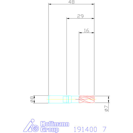 Holex Mini-maró HSS-Co8 7 mm