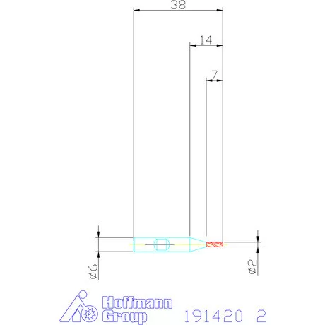 Holex Mini-maró HSS-PM 2 mm