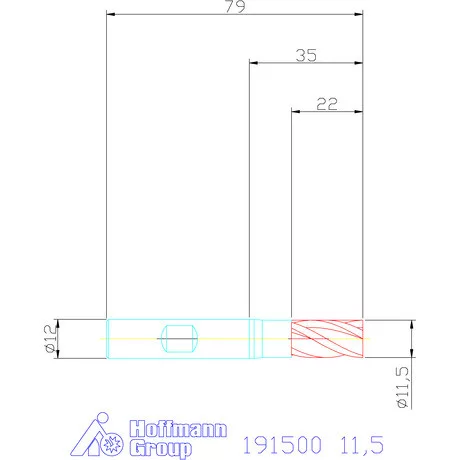 Garant Ujjmaró HSS-Co8 11,5 mm
