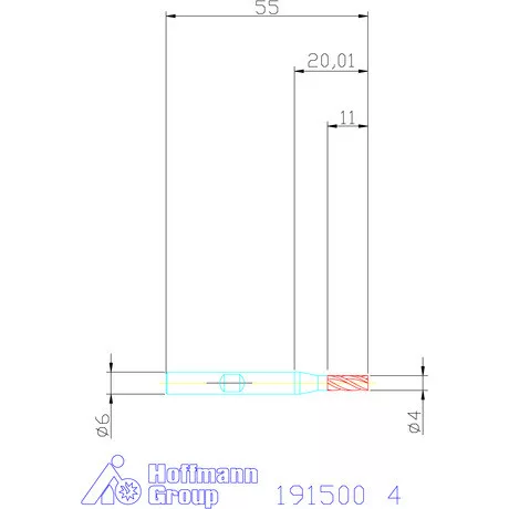 Garant Ujjmaró HSS-Co8 4 mm