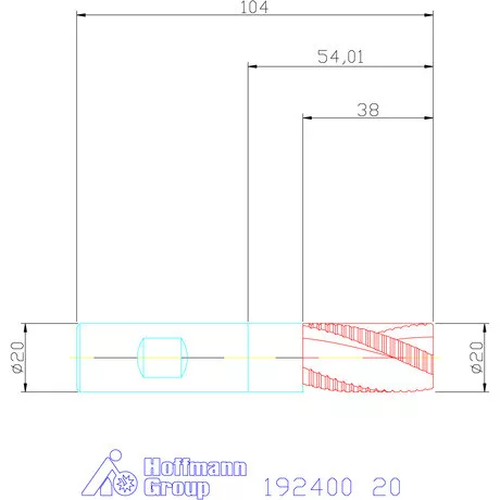 Garant Forgácstörős ujjmaró HSS-Co8 20 mm