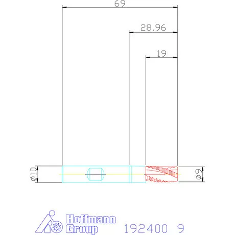 Garant Forgácstörős ujjmaró HSS-Co8 9 mm