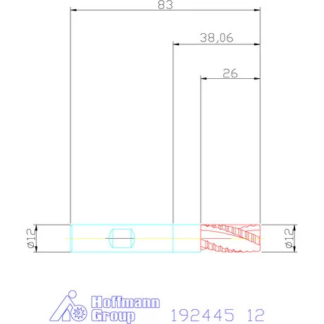 Garant Forgácstörős ujjmaró HSS-PM 12 mm
