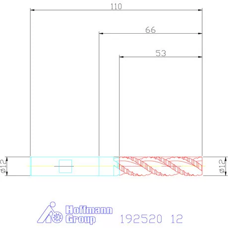 Garant Nagyoló maró HSS-Co8 12 mm