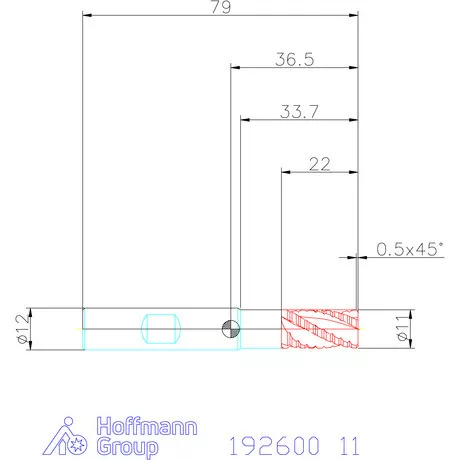 Garant Nagyoló maró HSS-Co8 11 mm