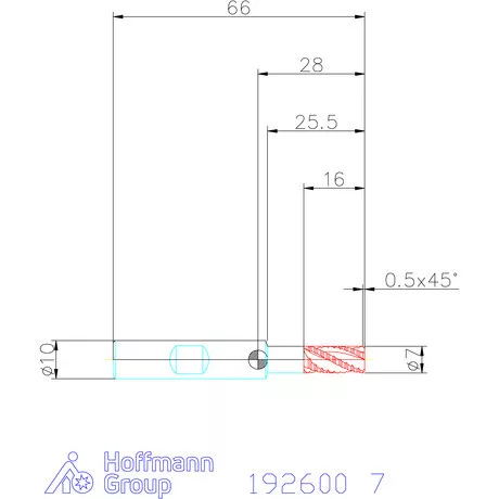 Garant Nagyoló maró HSS-Co8 7 mm
