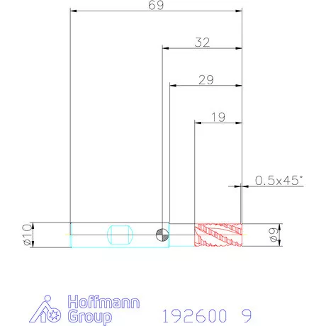 Garant Nagyoló maró HSS-Co8 9 mm