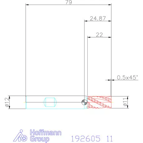 Garant Nagyoló maró HSS-Co8 11 mm