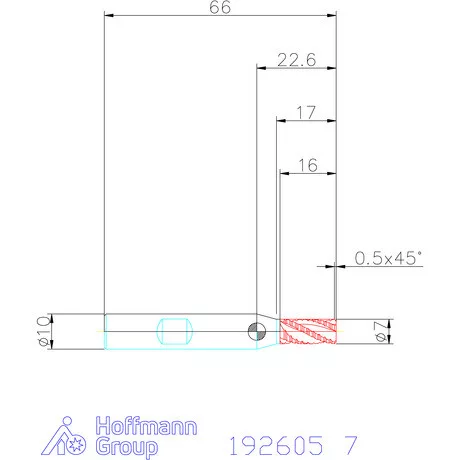 Garant Nagyoló maró HSS-Co8 7 mm