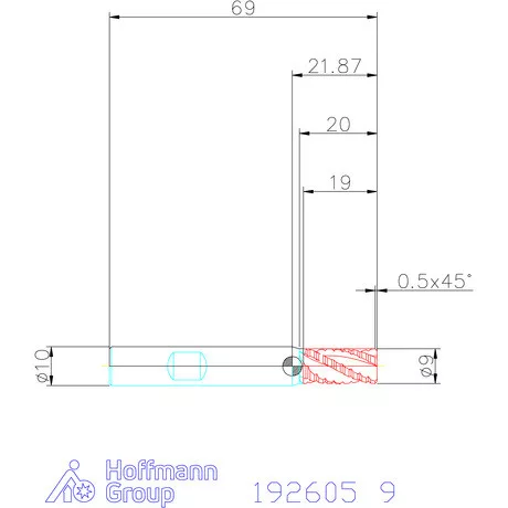 Garant Nagyoló maró HSS-Co8 9 mm