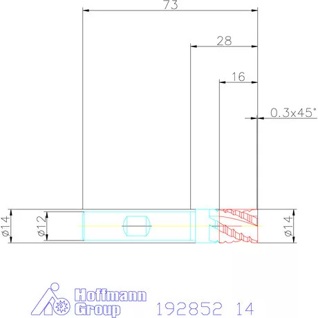 Garant Forgácstörős ujjmaró HPC HSS-E-SPM 14 mm