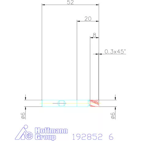 Garant Forgácstörős ujjmaró HPC HSS-E-SPM 6 mm