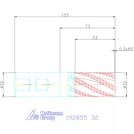 Garant Forgácstörős ujjmaró HPC HSS-E-SPM 32 mm