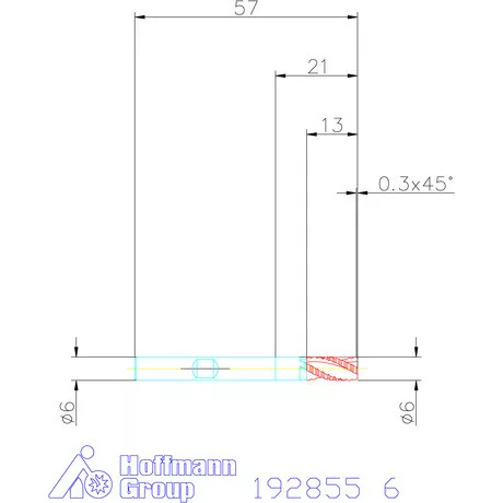 Garant Forgácstörős ujjmaró HPC HSS-E-SPM 6 mm