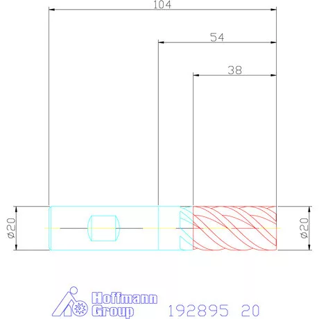 Garant Forgácstörős ujjmaró MTC HSS-E-SPM 20 mm