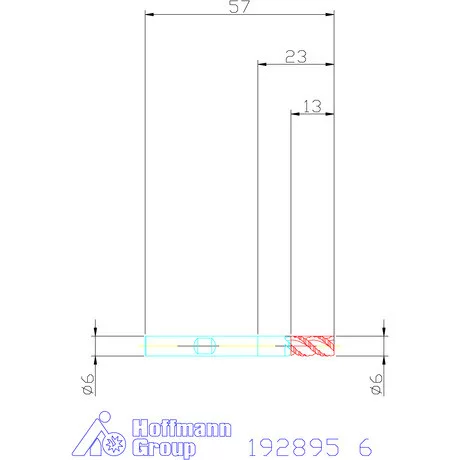 Garant Forgácstörős ujjmaró MTC HSS-E-SPM 6 mm