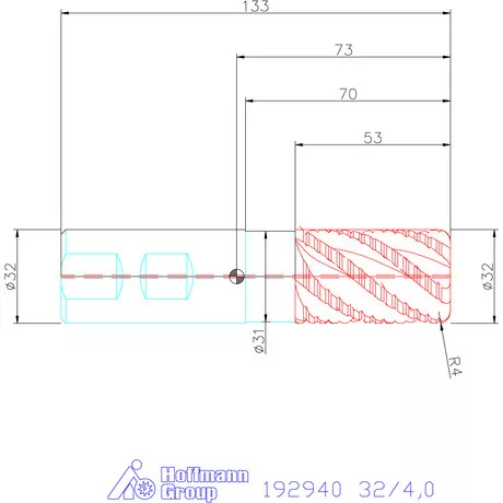 Garant Garant Master Titan HSS-PM HPC nagyoló maró 32/4,0 mm