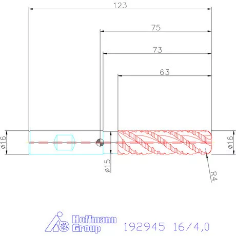 Garant Garant Master Titan HSS-PM HPC nagyoló maró 16/4,0 mm