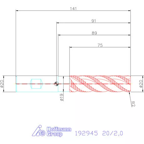 Garant Garant Master Titan HSS-PM HPC nagyoló maró 20/2,0 mm