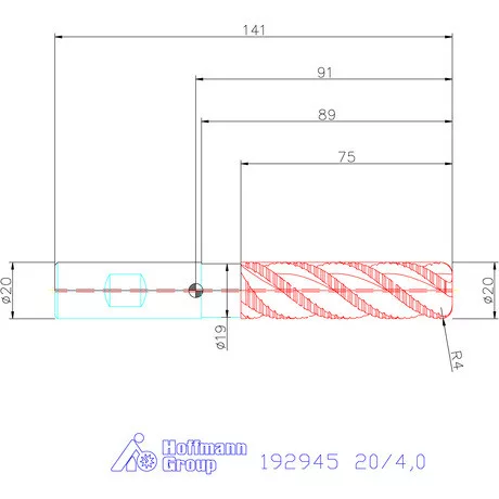Garant Garant Master Titan HSS-PM HPC nagyoló maró 20/4,0 mm