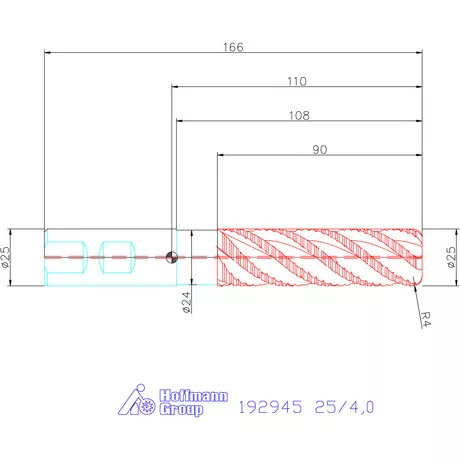 Garant Garant Master Titan HSS-PM HPC nagyoló maró 25/4,0 mm