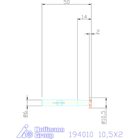 Garant Íves reteszhorony-maró 10,5X2 mm